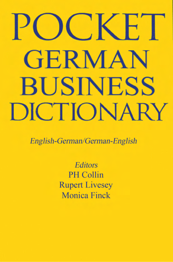 Pocket German Business Dictionary Book